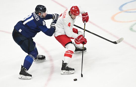 China Olympics 2022 Ice Hockey Finland - ROC
