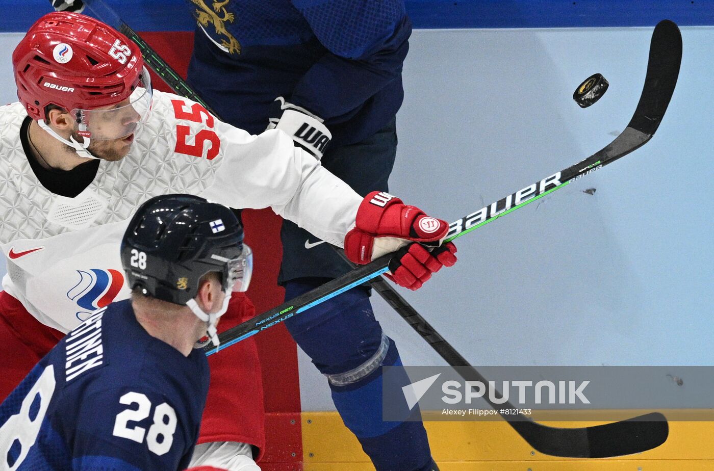 China Olympics 2022 Ice Hockey Finland - ROC