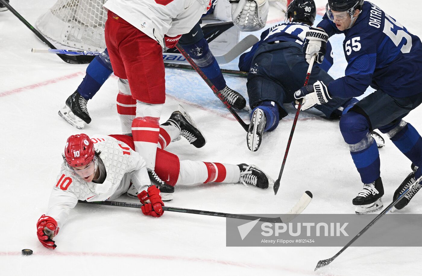 China Olympics 2022 Ice Hockey Finland - ROC