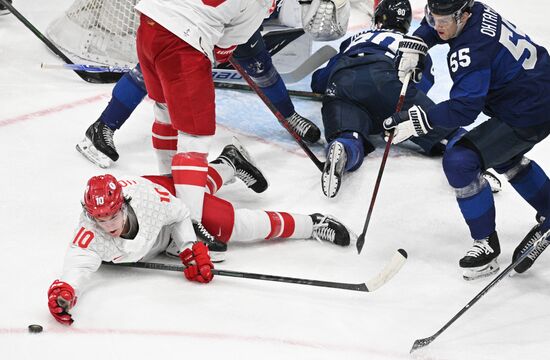 China Olympics 2022 Ice Hockey Finland - ROC
