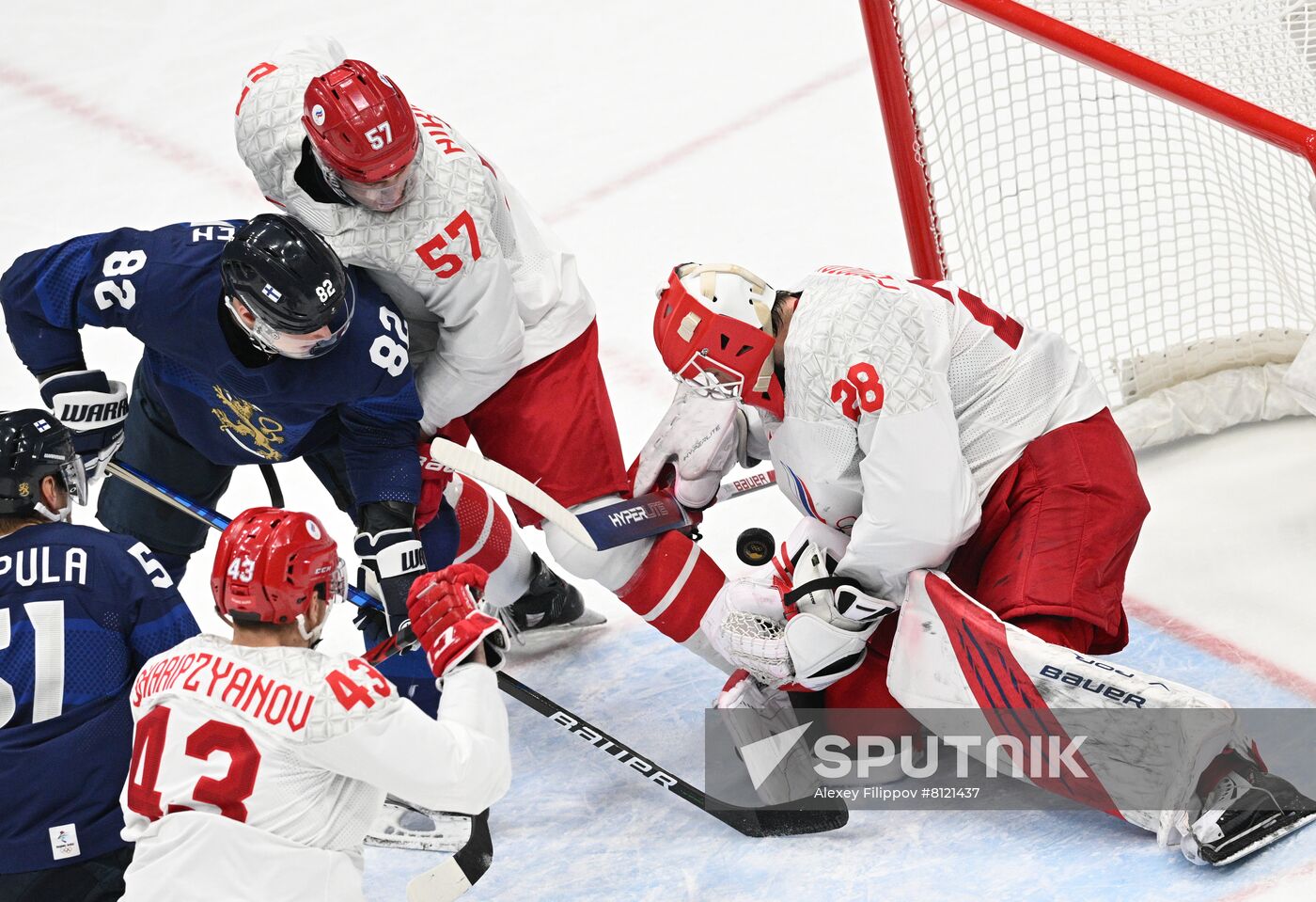 China Olympics 2022 Ice Hockey Finland - ROC