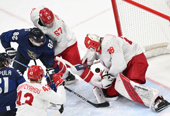 China Olympics 2022 Ice Hockey Finland - ROC