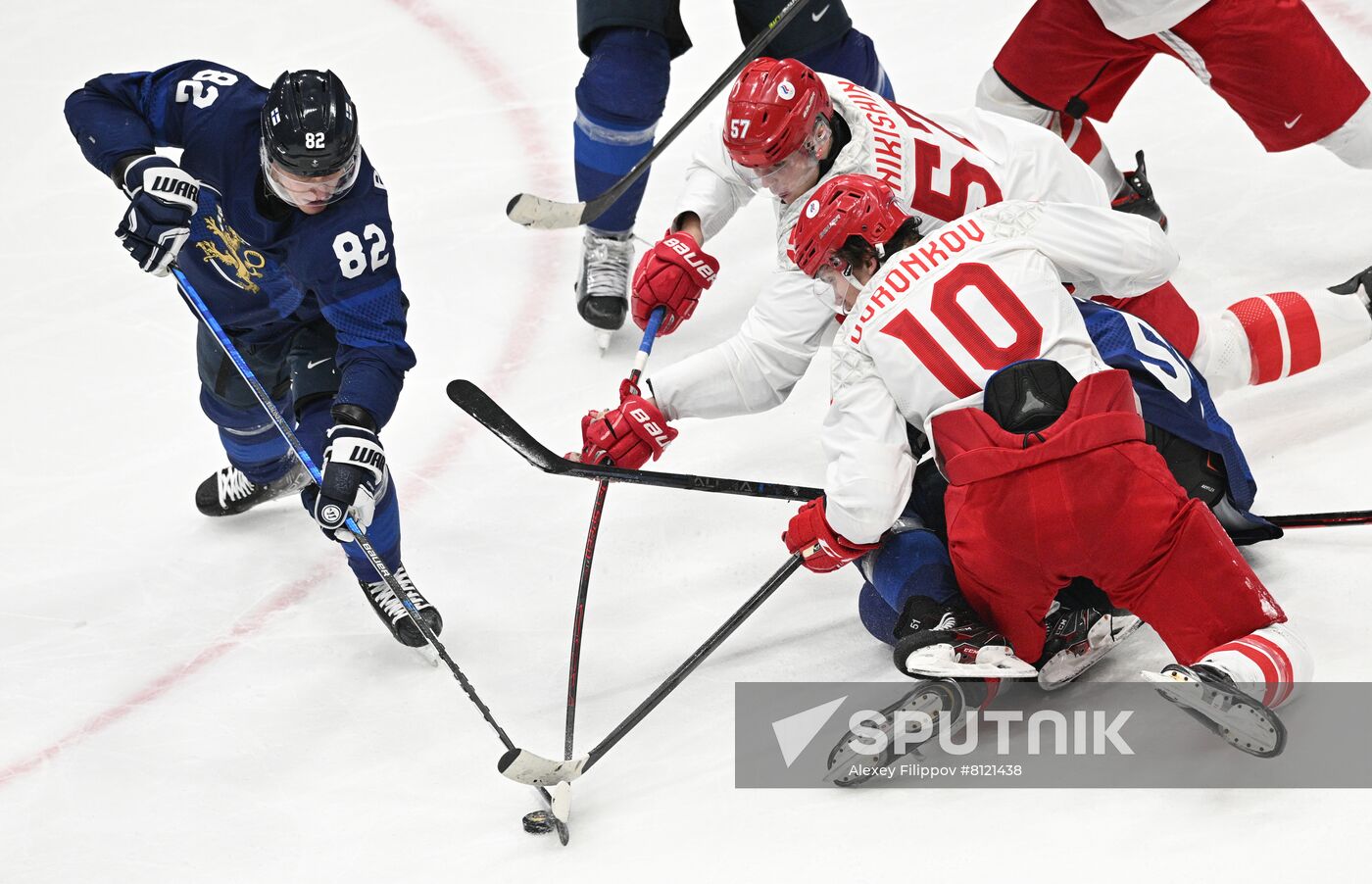 China Olympics 2022 Ice Hockey Finland - ROC