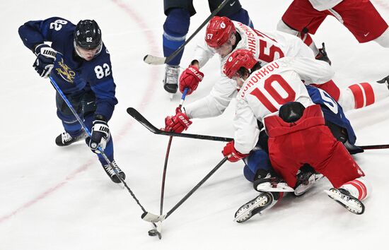China Olympics 2022 Ice Hockey Finland - ROC