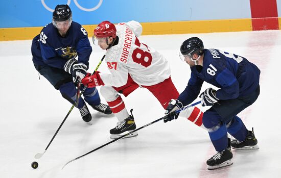 China Olympics 2022 Ice Hockey Finland - ROC