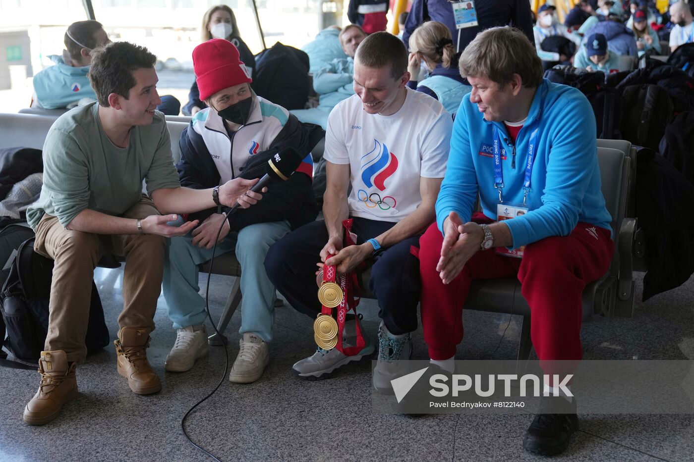 China Russia Olympics 2022 Medalists Departure