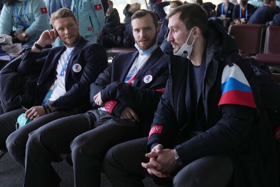 China Russia Olympics 2022 Medalists Departure