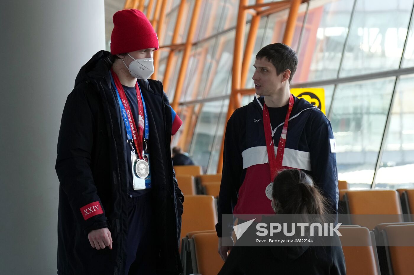 China Russia Olympics 2022 Medalists Departure