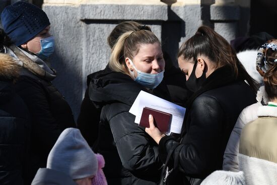 Russia Ukraine Tension Evacuees