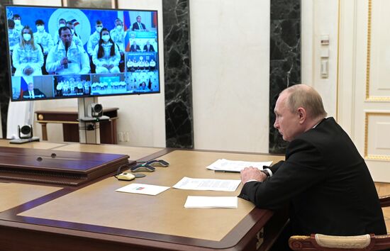 Russia Putin Paralympic Team
