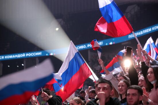 Russia Olympics 2022 Athletes Arrival