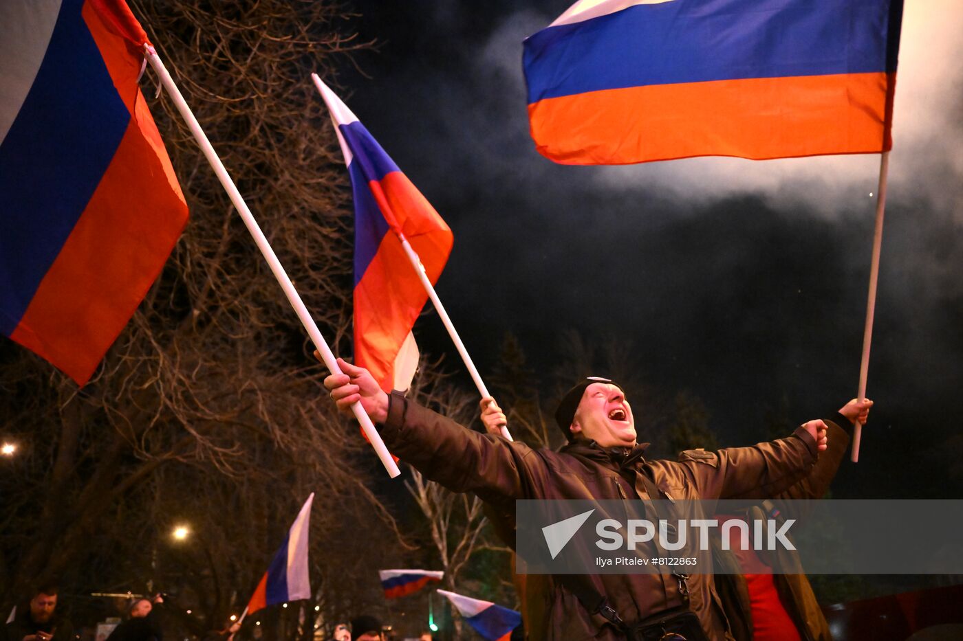 Ukraine DPR LPR Independence Celebration