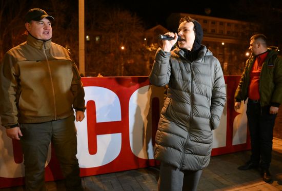 Ukraine DPR LPR Independence Celebration