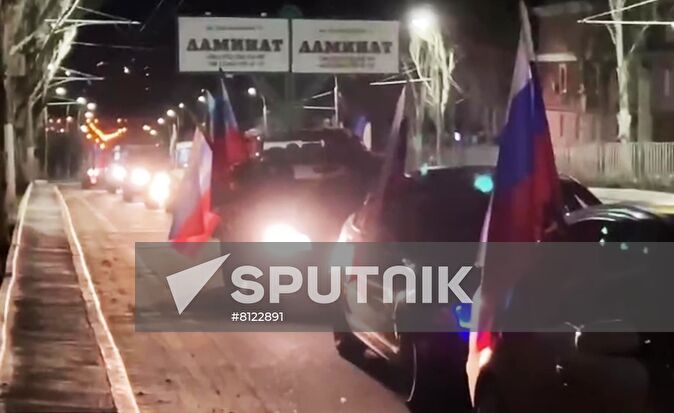 Ukraine DPR LPR Independence Celebration