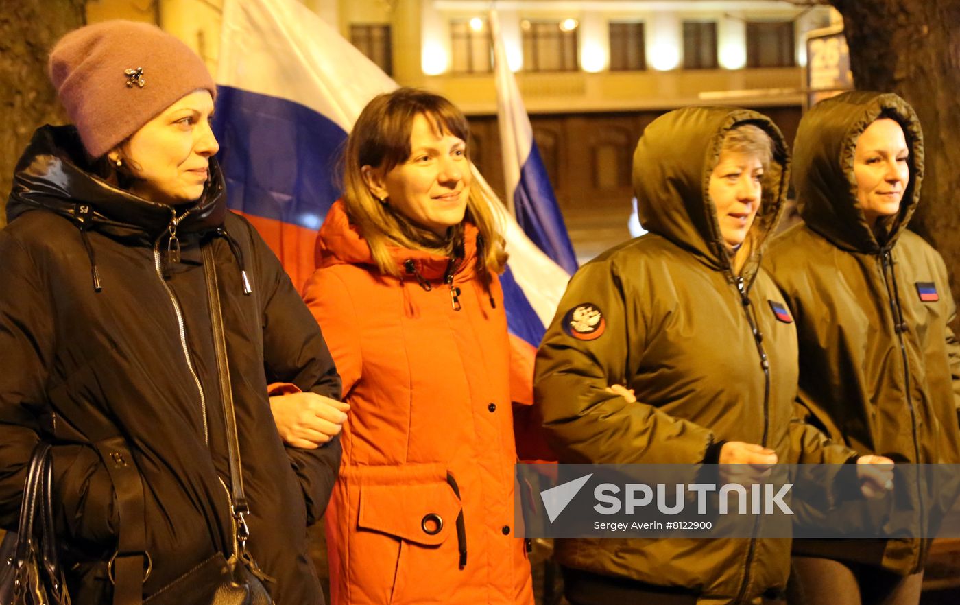 Ukraine DPR LPR Independence Celebration