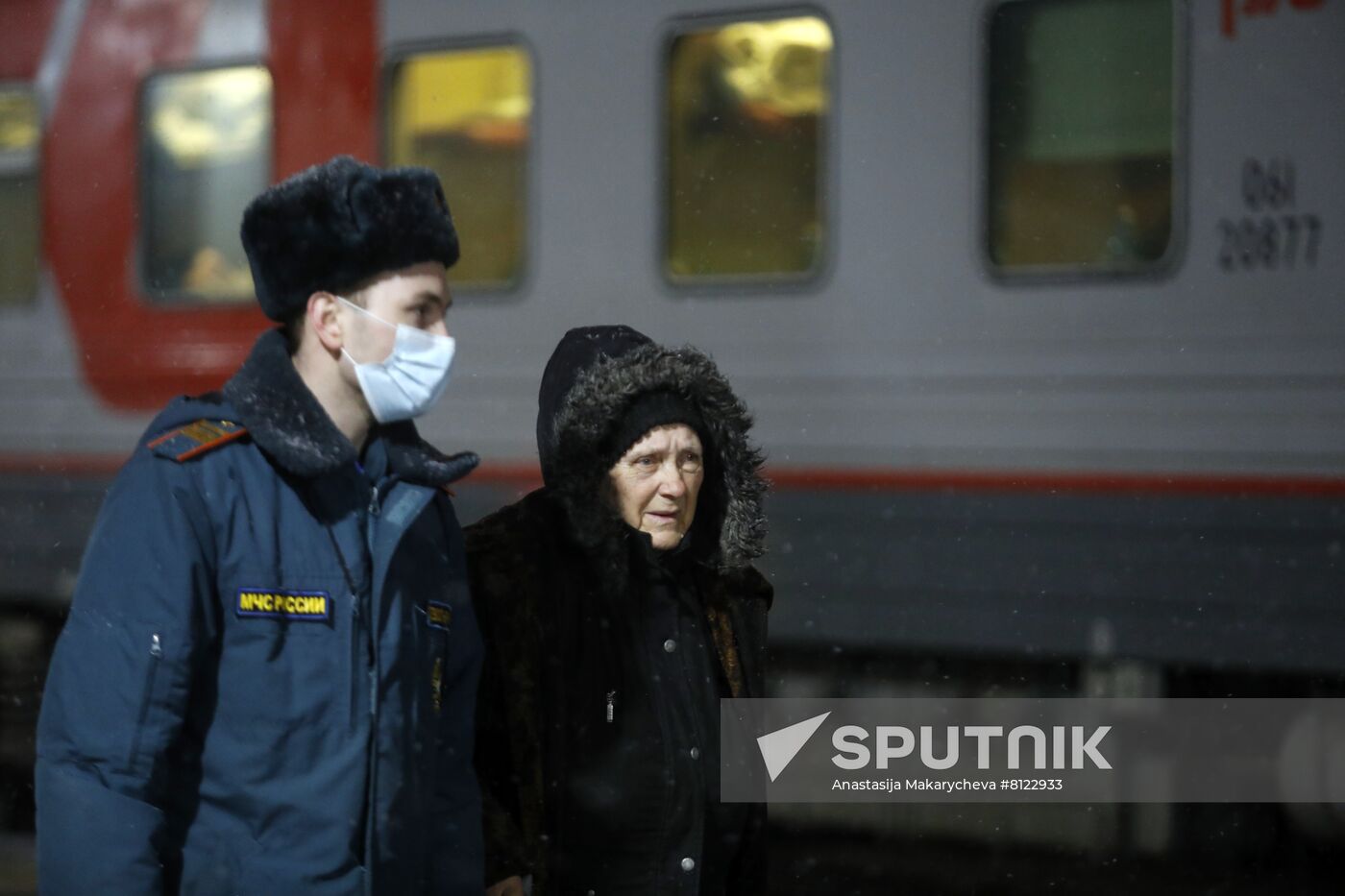 Russia LPR DPR Evacuees