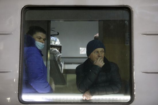 Russia LPR DPR Evacuees