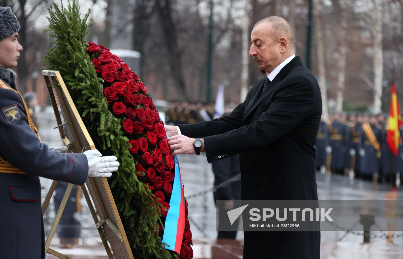 Russia Azerbaijan Wreath Laying