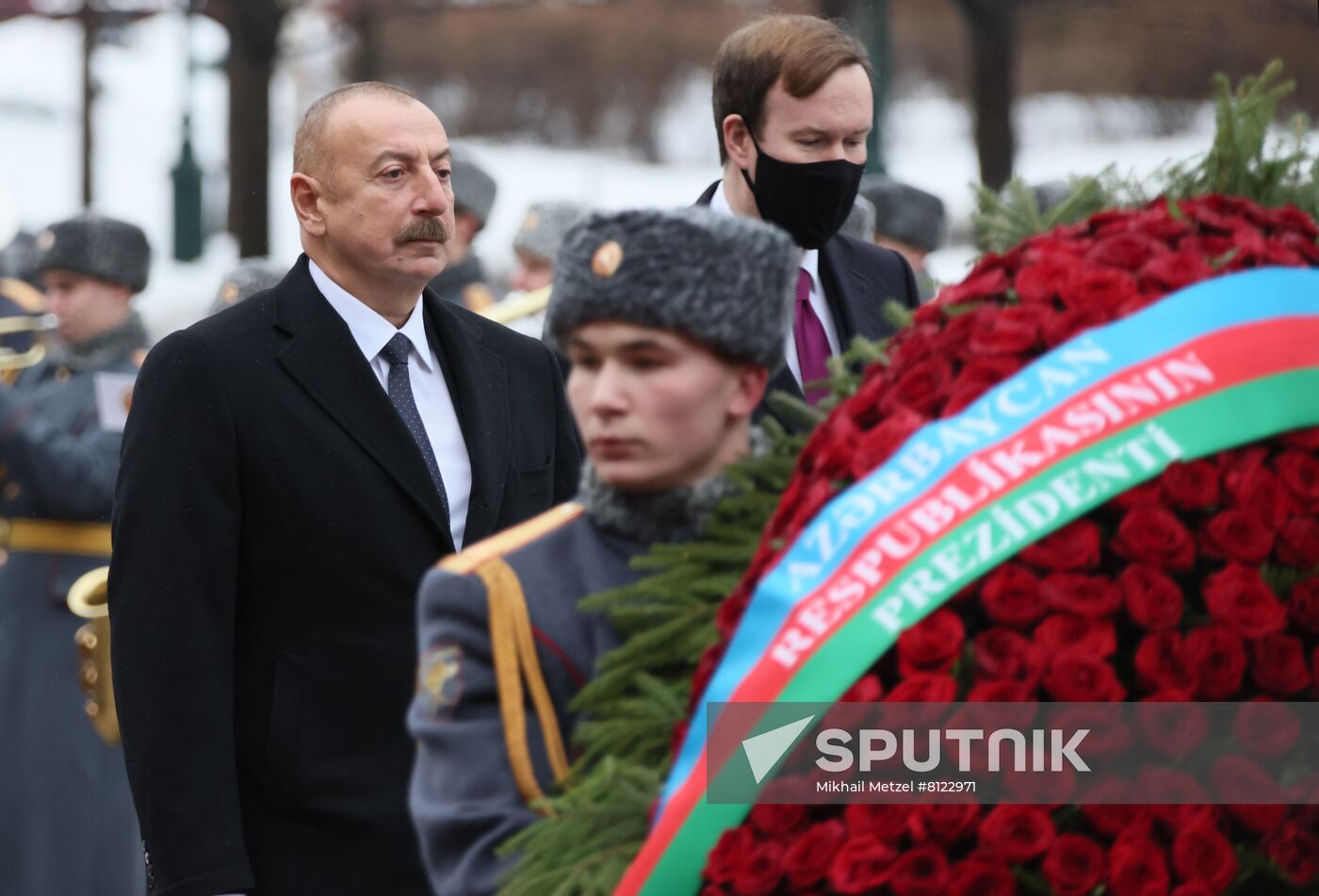 Russia Azerbaijan Wreath Laying