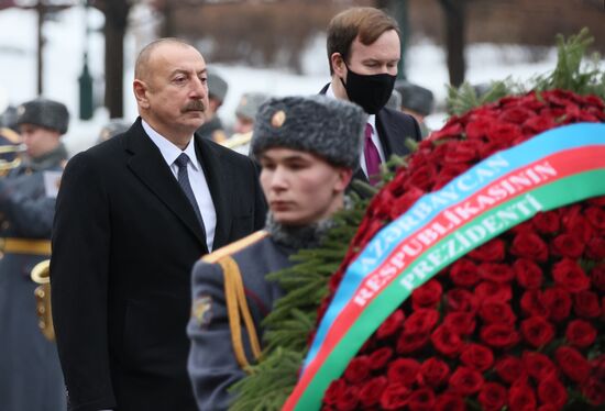 Russia Azerbaijan Wreath Laying