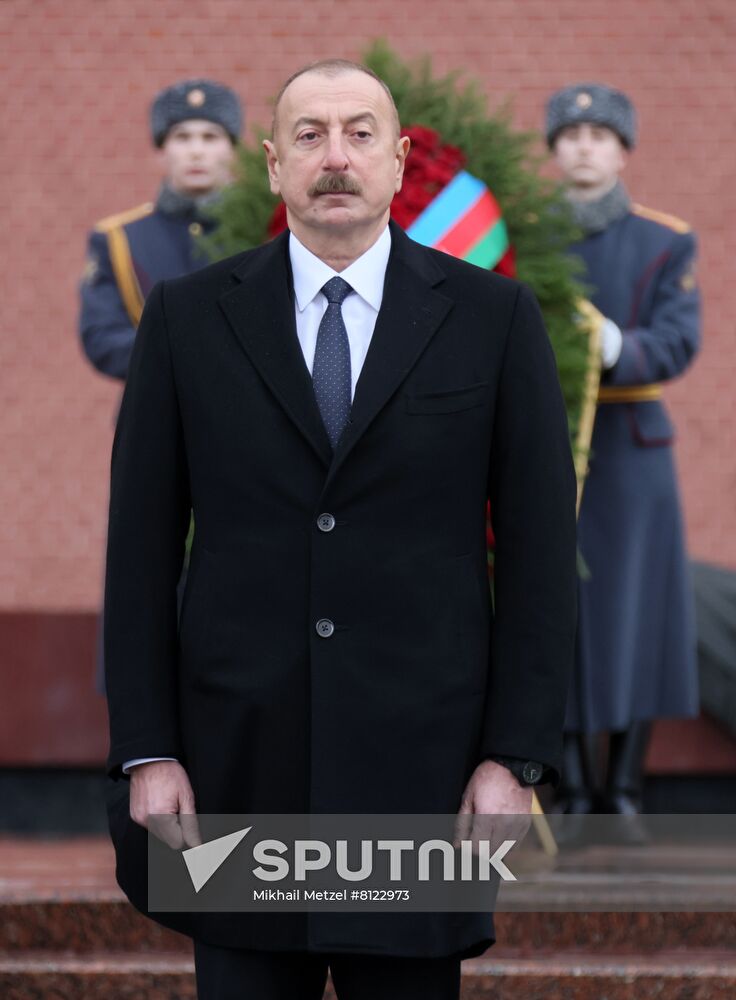 Russia Azerbaijan Wreath Laying