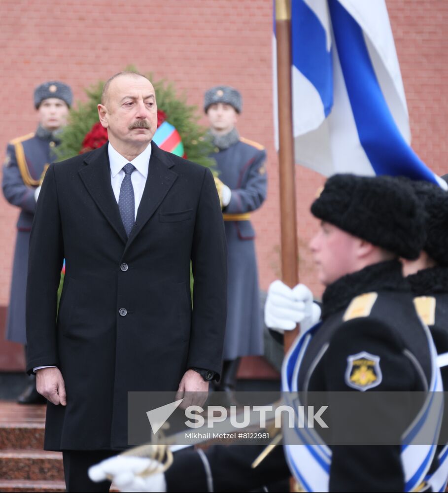 Russia Azerbaijan Wreath Laying