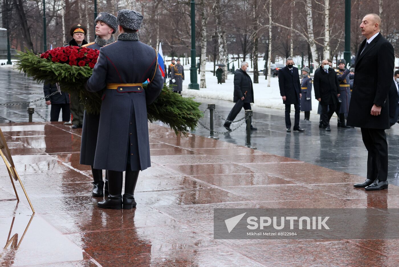 Russia Azerbaijan Wreath Laying