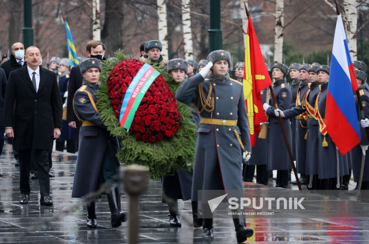 Russia Azerbaijan Wreath Laying