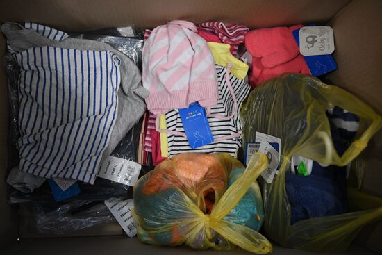 Russia LPR DPR Evacuees Humanitarian Aid