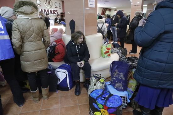 Russia LPR DPR Evacuees