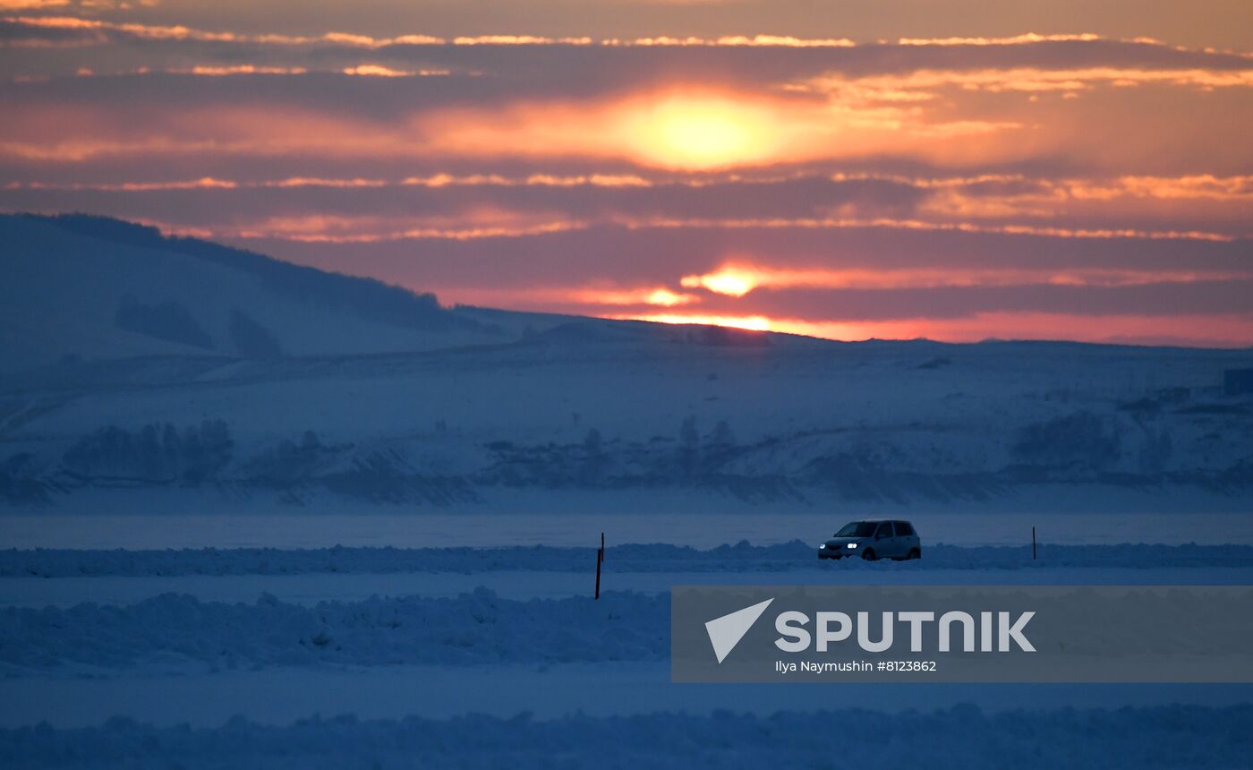 Russia Yenisei Ice Crossing