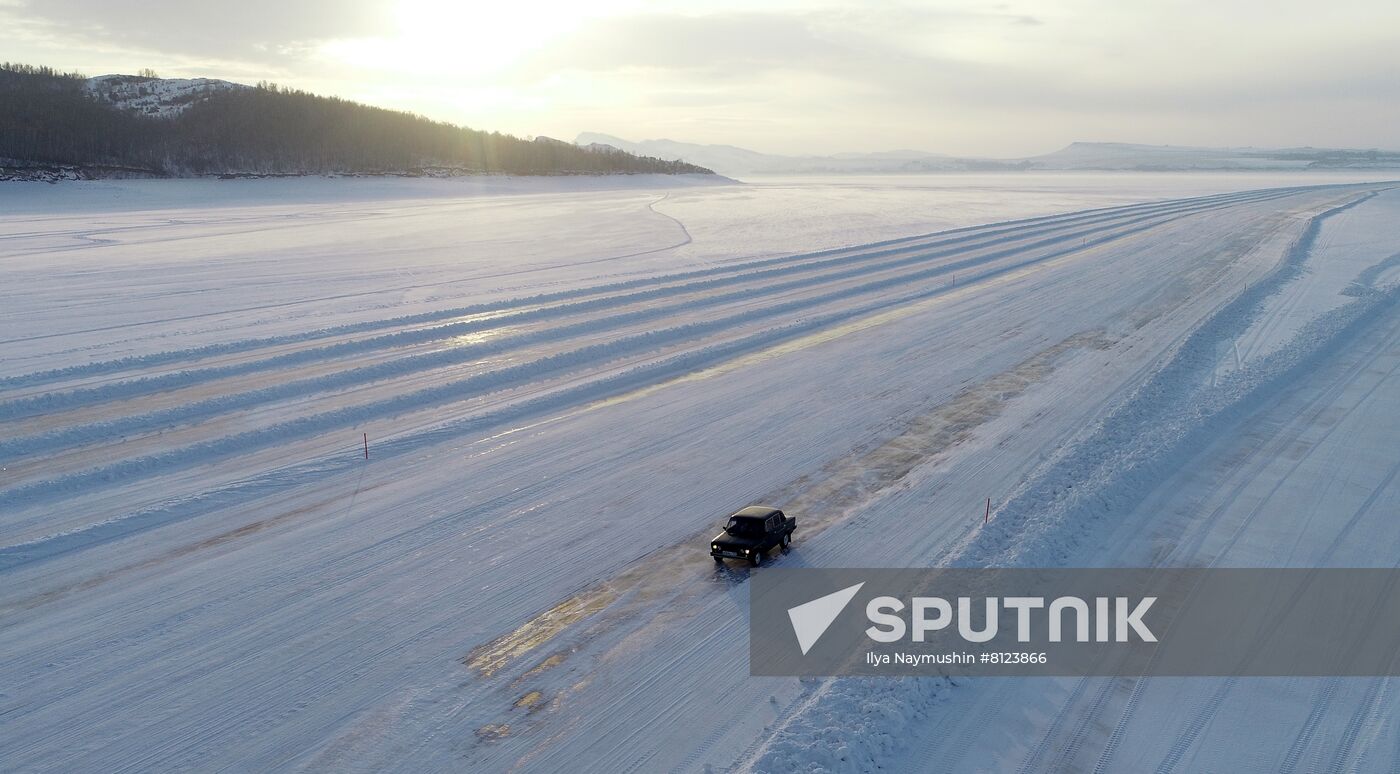 Russia Yenisei Ice Crossing