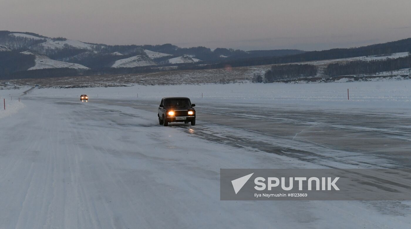 Russia Yenisei Ice Crossing