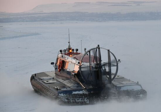 Russia Yenisei Ice Crossing