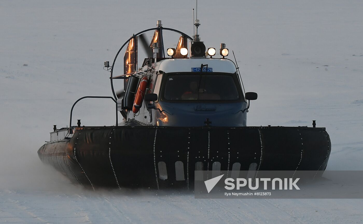 Russia Yenisei Ice Crossing