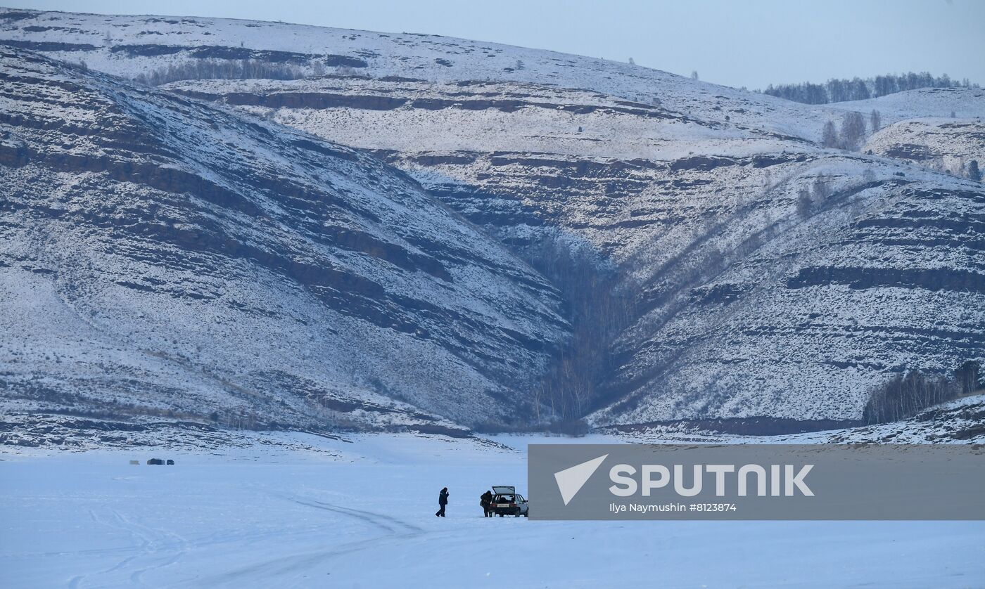 Russia Yenisei Ice Crossing