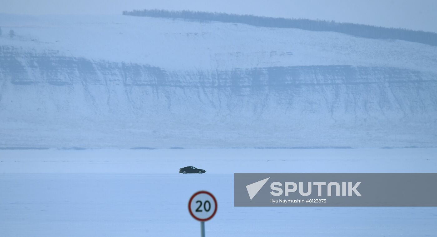 Russia Yenisei Ice Crossing
