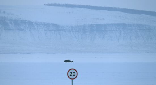 Russia Yenisei Ice Crossing