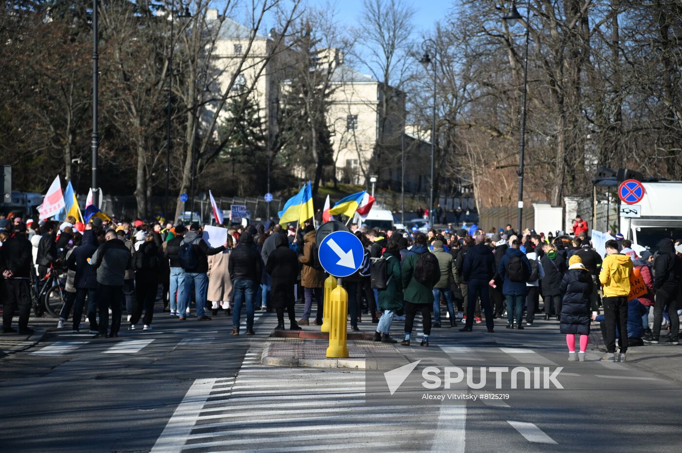 Poland Russia Ukraine Military Operation Protest