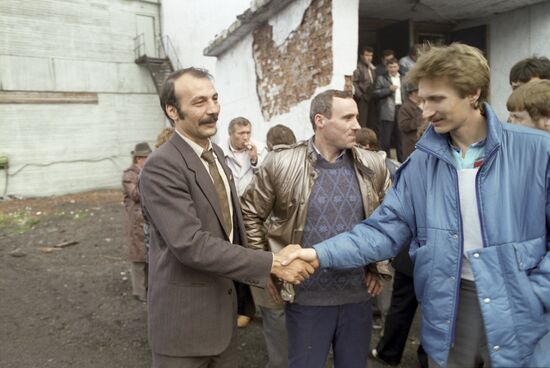 Vorkuta miners on strike