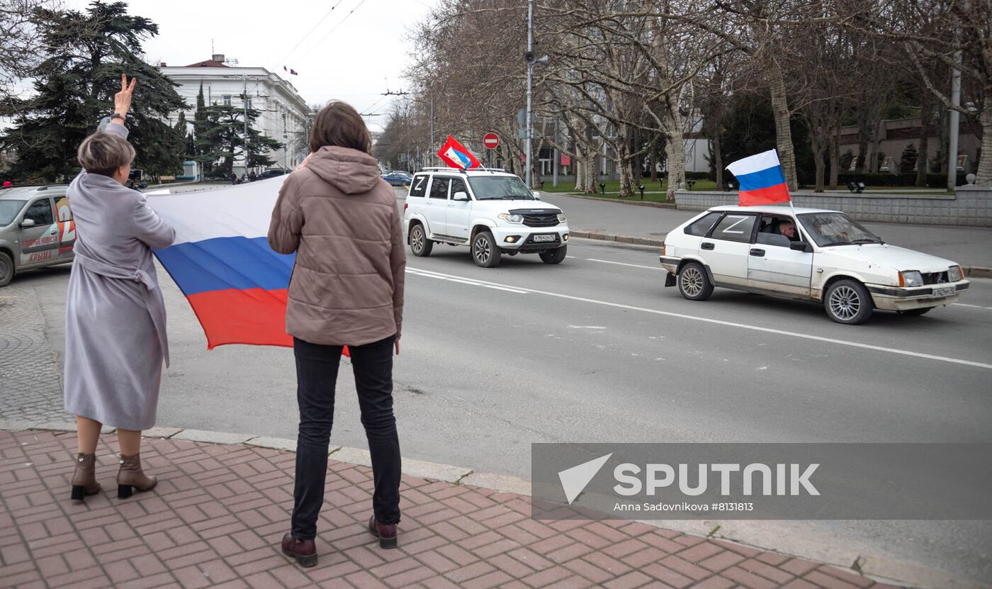 Russia Military Support Rallies