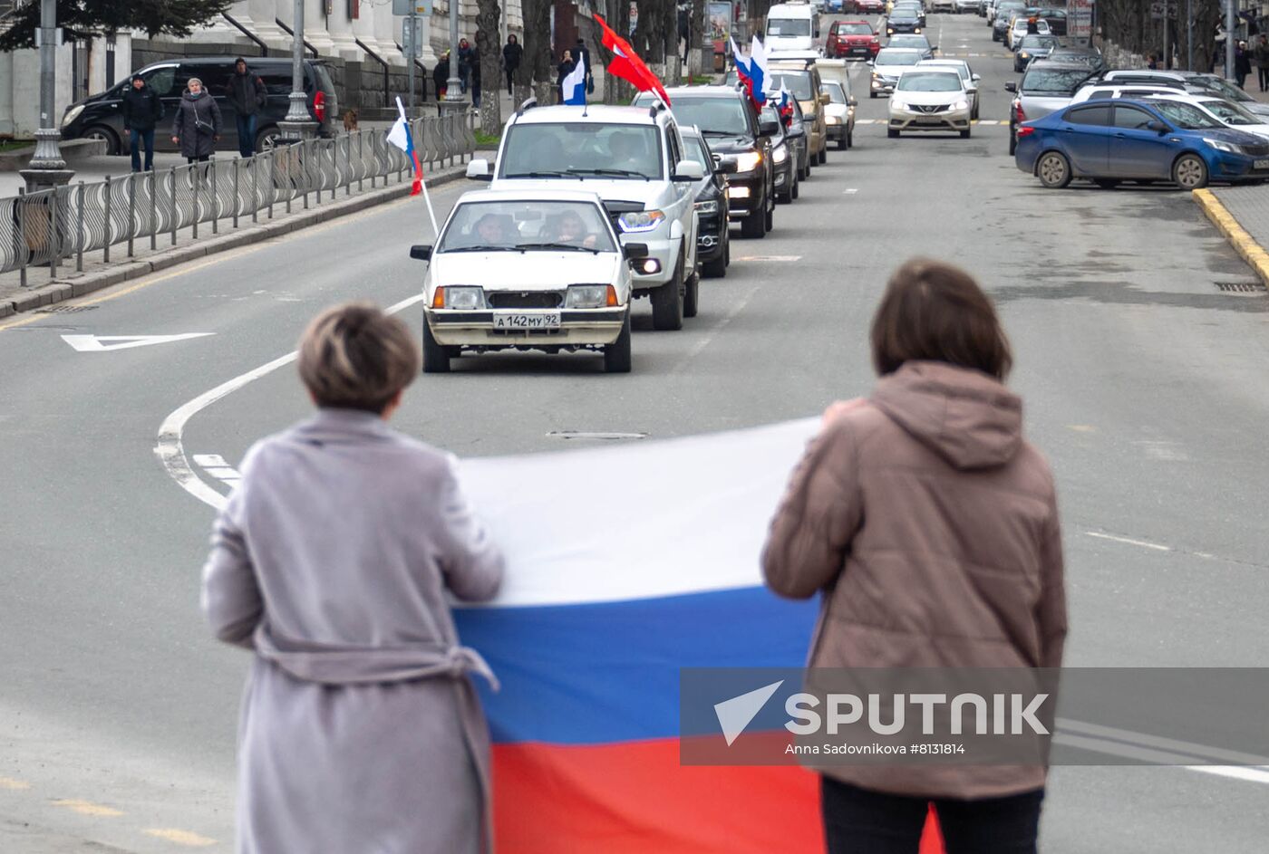 Russia Military Support Rallies