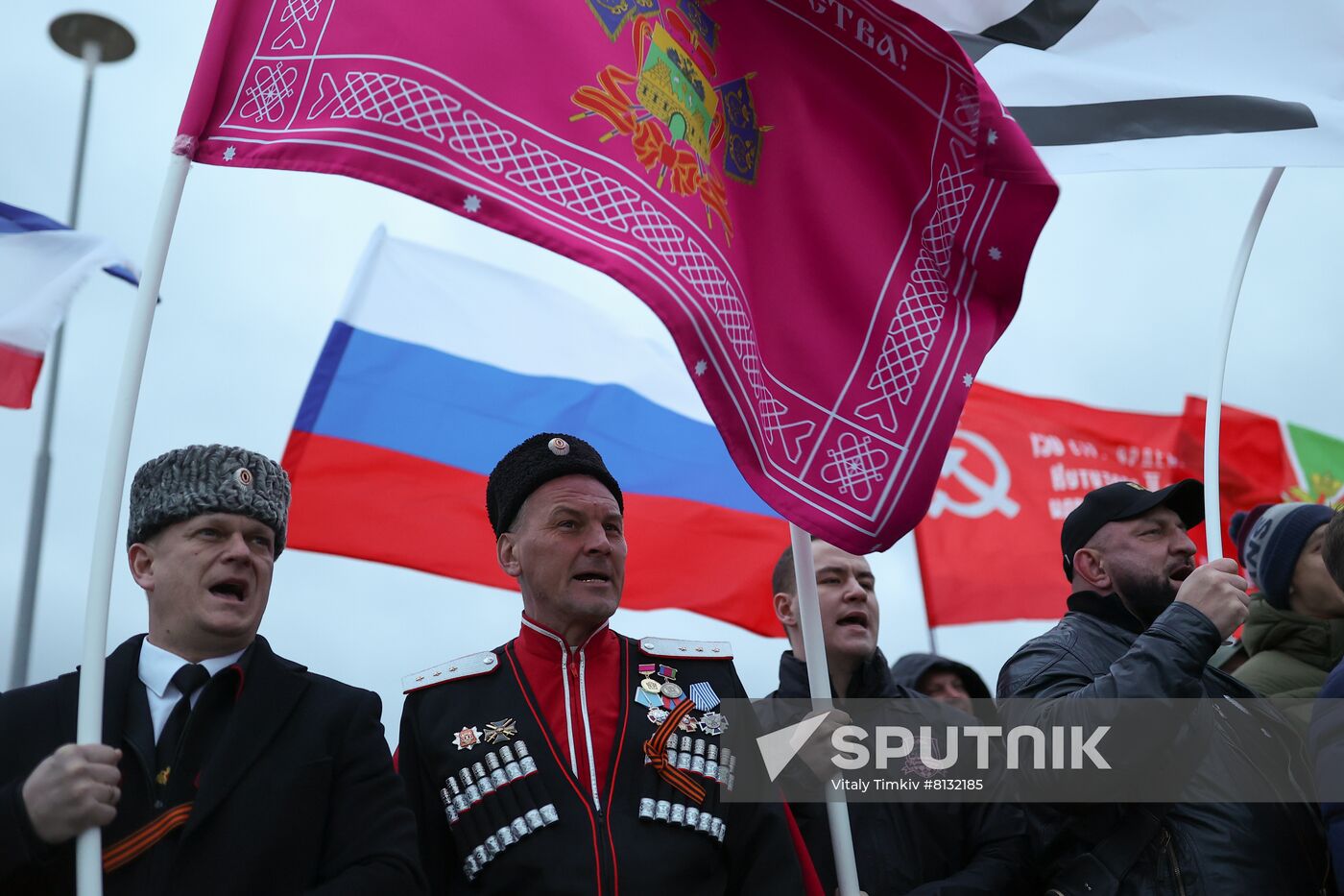 Russia Military Support Rallies