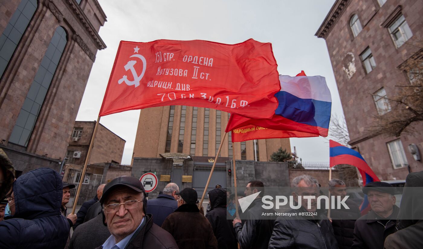 Armenia Russia Military Support Rally