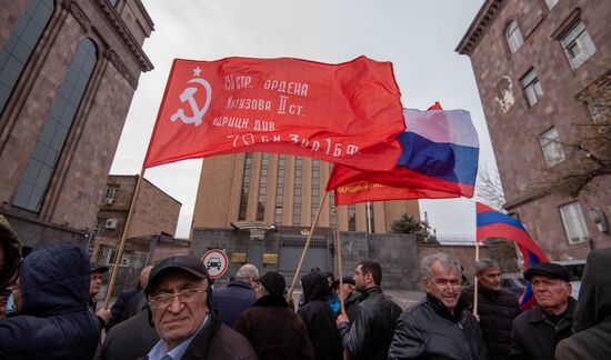 Armenia Russia Military Support Rally