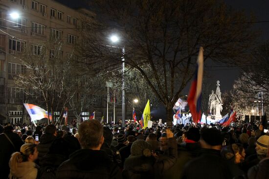 Serbia Russia Military Support Rally