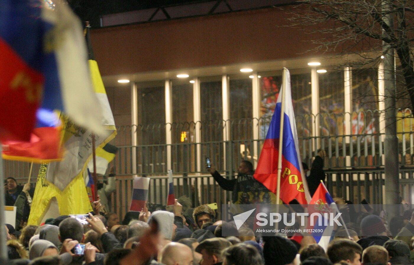 Serbia Russia Military Support Rally