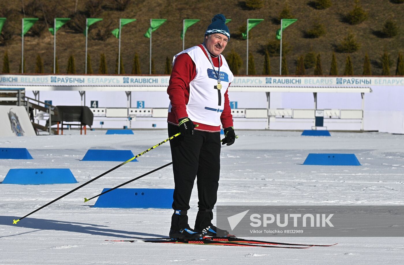 Belarus Lukashenko Skiing Competition