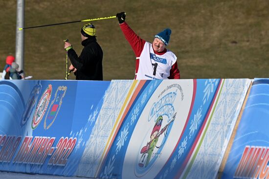 Belarus Lukashenko Skiing Competition