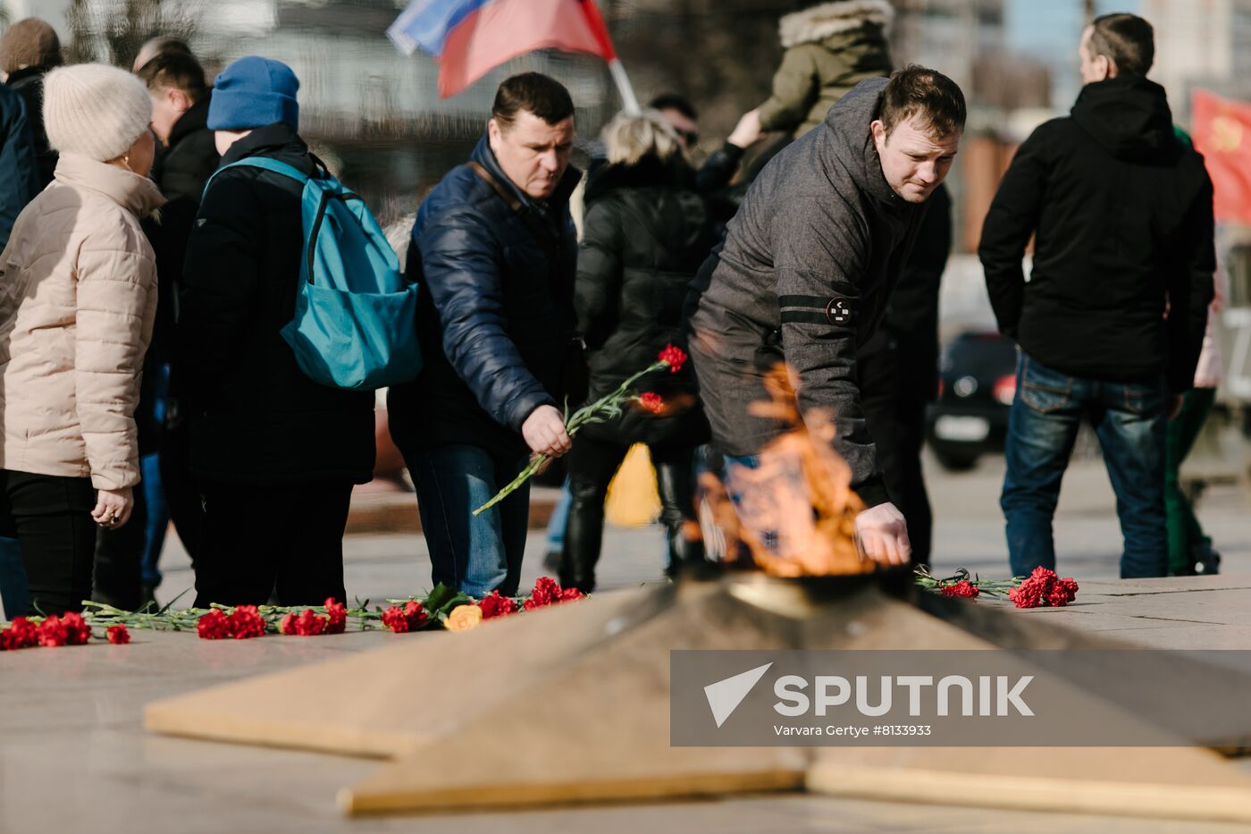 Russia Military Support Rallies